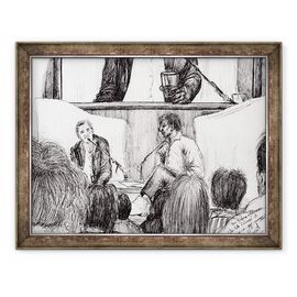 Tablou inramat - Vincent Alexander Booth - Interviu la Hay pe Wye, 2007 - - Roveli