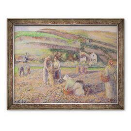 Tablou inramat - Camille Pissarro - Recolta cartofului - - Roveli