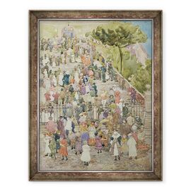 Tablou inramat - Maurice Brazil Prendergast - Treptele lui Santa Maria Aracoeli, Roma - - Roveli