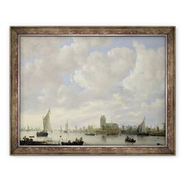 Tablou inramat - Jeronimus van Diest - Vedere de Merwede la Dordrecht - - Roveli