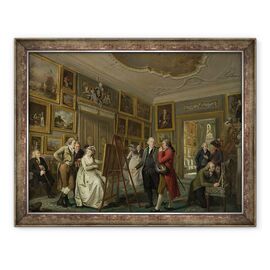 Tablou inramat - Adriaen de Lelie - Galeria de Arta a lui Jan Gildemeester Jansz - - Roveli