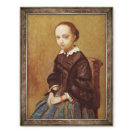 Tablou inramat - Jean Baptiste Camille Corot - Portretul unei fete - - Roveli