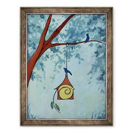 Tablou inramat - Megan Moore - Birdhouse in sufletul tau - - Roveli