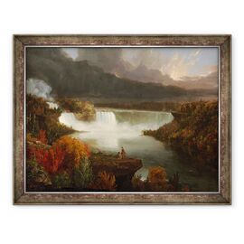 Tablou inramat - Thomas Cole - Vedere indepartata a cascadelor Niagara - - Roveli