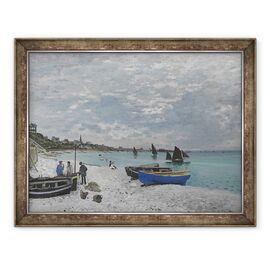 Tablou inramat - Claude Monet - Plaja de la Sainte-Adresse - - Roveli
