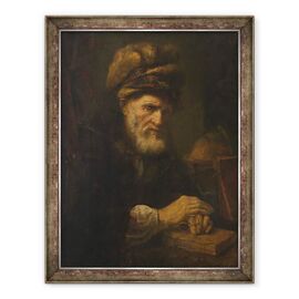 Tablou inramat - Karel van der Pluym - Un Batran intr-o palarie de blana - - Roveli
