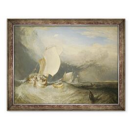 Tablou inramat - Joseph Mallord William Turner - Barci de pescuit cu Hucksters Negociere pentru peste - - Roveli