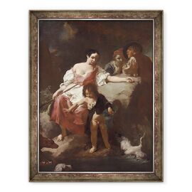 Tablou inramat - Giovanni Battista Piazzetta - Scena pastorala - - Roveli