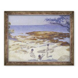 Tablou inramat - Henri-Edmond Cross - Plaja la Cabasson Baigne-Cul - - Roveli