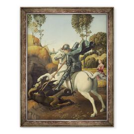 Tablou inramat - Raphael - Sfantul Gheorghe si Dragonul - - Roveli