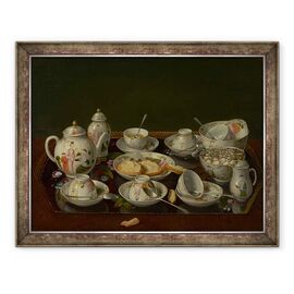 Tablou inramat - Jean-Etienne Liotard - Natura moarta, Set de ceai - - Roveli