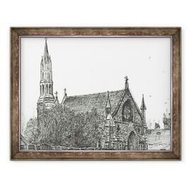 Tablou inramat - Vincent Alexander Booth - Biserica de la Stonehaven, Scotia, 2007 - - Roveli