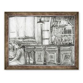 Tablou inramat - Vincent Alexander Booth - Cafenea la Royal Exchange, Manchester, 2011 - - Roveli