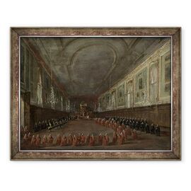 Tablou inramat - Francesco Guardi - Papa Pius al VI-lea Coborand tronul - - Roveli
