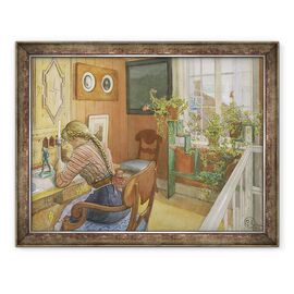Tablou inramat - Carl Larsson - Scrierea scrisorilor - - Roveli