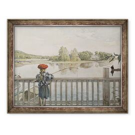 Tablou inramat - Carl Larsson - Lisbeth Angling, din seria O casa - - Roveli