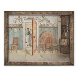 Tablou inramat - Carl Larsson - Vechea Anna, din seria O casa - - Roveli