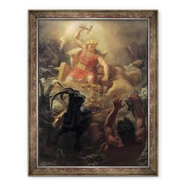 Tablou inramat - Marten Eskil Winge - Lupta lui Thor cu Giants - - Roveli