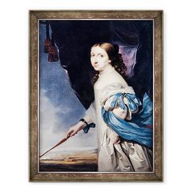 Tablou inramat - Abraham Wuchters - Portret De Regina Christina A Suediei - - Roveli
