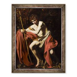 Tablou inramat - Michelangelo Merisi da Caravaggio - Sfantul Ioan Botezatorul in salbaticie - - Roveli