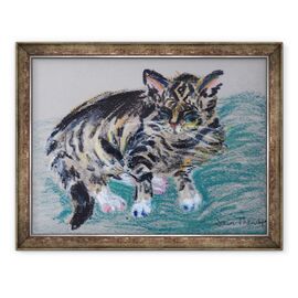 Tablou inramat - Joan Thewsey - Tabby Cat - - Roveli