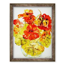 Tablou inramat - Joan Thewsey - Nasturtium,2005 - - Roveli
