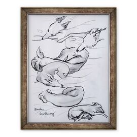 Tablou inramat - Joan Thewsey - Bracken, Whippet, 2000 - - Roveli