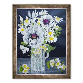 Tablou inramat - Joan Thewsey - Maci albi, Marguerite si Philadelphus - - Roveli