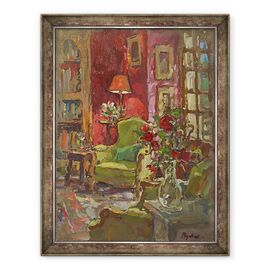 Tablou inramat - Susan Ryder - Perete Rosu - - Roveli