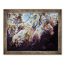 Tablou inramat - Helen White - Alb Wisteria, 2012 - - Roveli