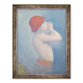 Tablou inramat - Georges Pierre Seurat - Detaliu al scaldarilor de la Asnières - - Roveli