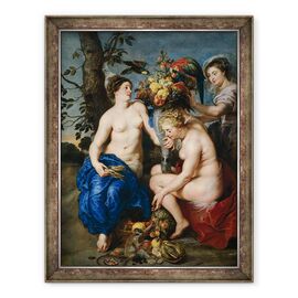 Tablou inramat - Peter Paul Rubens - Ceres cu doua nimfe - - Roveli
