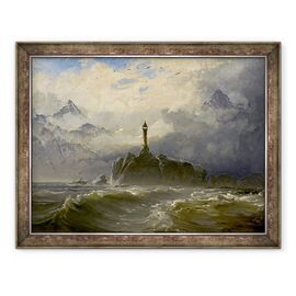 Tablou inramat - Peder Balke - Peisaj marin - - Roveli