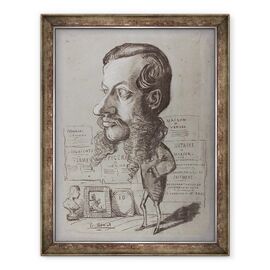 Tablou inramat - Claude Monet - Caricatura lui Léon Manchon - - Roveli