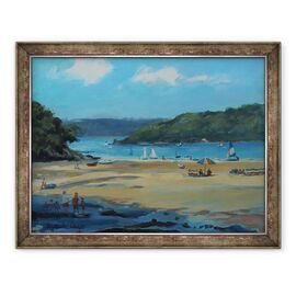 Tablou inramat - Jennifer Wright - Millbay, Salcombe, ulei la bord - - Roveli