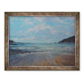 Tablou inramat - Jennifer Wright - Northsands Salcombe, navigare. ulei pe panza - - Roveli