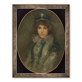 Tablou inramat - James Abbott McNeill Whistler - Albastru si coral, Capota Mica Albastra - - Roveli