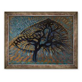 Tablou inramat - Piet Mondrian - Apple Tree, versiunea pointillist - - Roveli