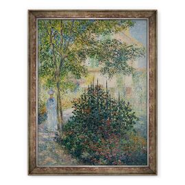 Tablou inramat - Claude Monet - Camille Monet in gradina la Argenteuil - - Roveli