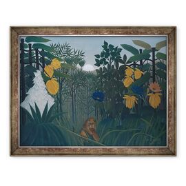 Tablou inramat - Henri J.F. Rousseau - Rascumpararea leului - - Roveli