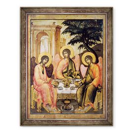 Tablou inramat - Simon Ushakov - Trinitatea Vechiului Testament - - Roveli