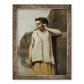 Tablou inramat - Jean Baptiste Camille Corot - Muza, Istorie - - Roveli