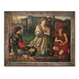 Tablou inramat - Edward Coley Burne-Jones - Cantecul de dragoste - - Roveli