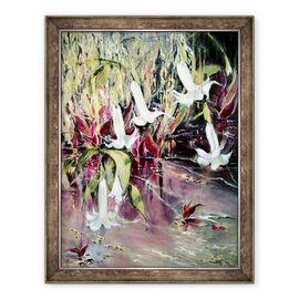 Tablou inramat - Mary Smith - Daturas in gradina lui Monet - - Roveli