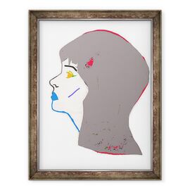 Tablou inramat - Daisy de Villeneuve - Cap gri - - Roveli