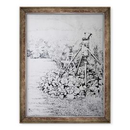 Tablou inramat - Joan Thewsey - Pompa de Gradina, 1973 - - Roveli