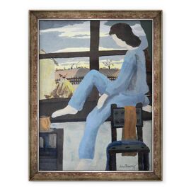 Tablou inramat - Joan Thewsey - Fata uitam de zori, 1950 - - Roveli