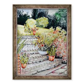 Tablou inramat - Joan Thewsey - Pasii pana la gradina - - Roveli