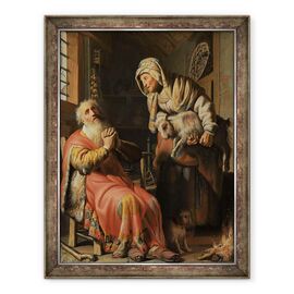 Tablou inramat - Rembrandt Harmensz van Rijn - Tobit si Anna cu copilul - - Roveli