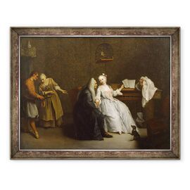 Tablou inramat - Pietro Longhi - Lectia de muzica - - Roveli